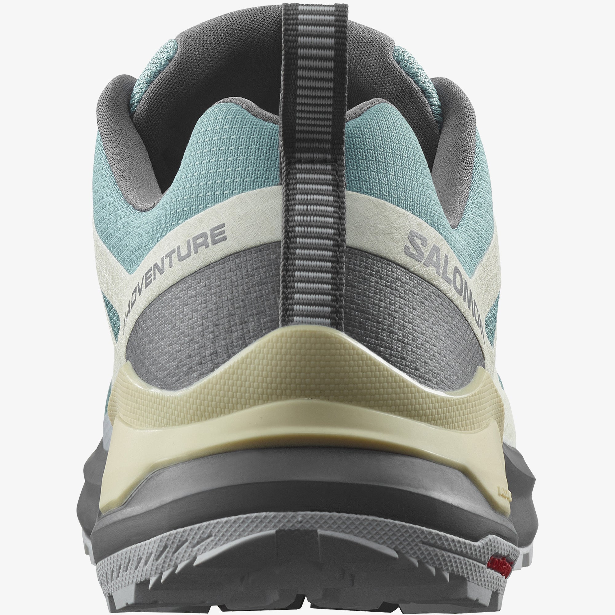 Salomon Sports X-Adventure footwear showing rugged outdoor shoes with durable soles and breathable upper material.