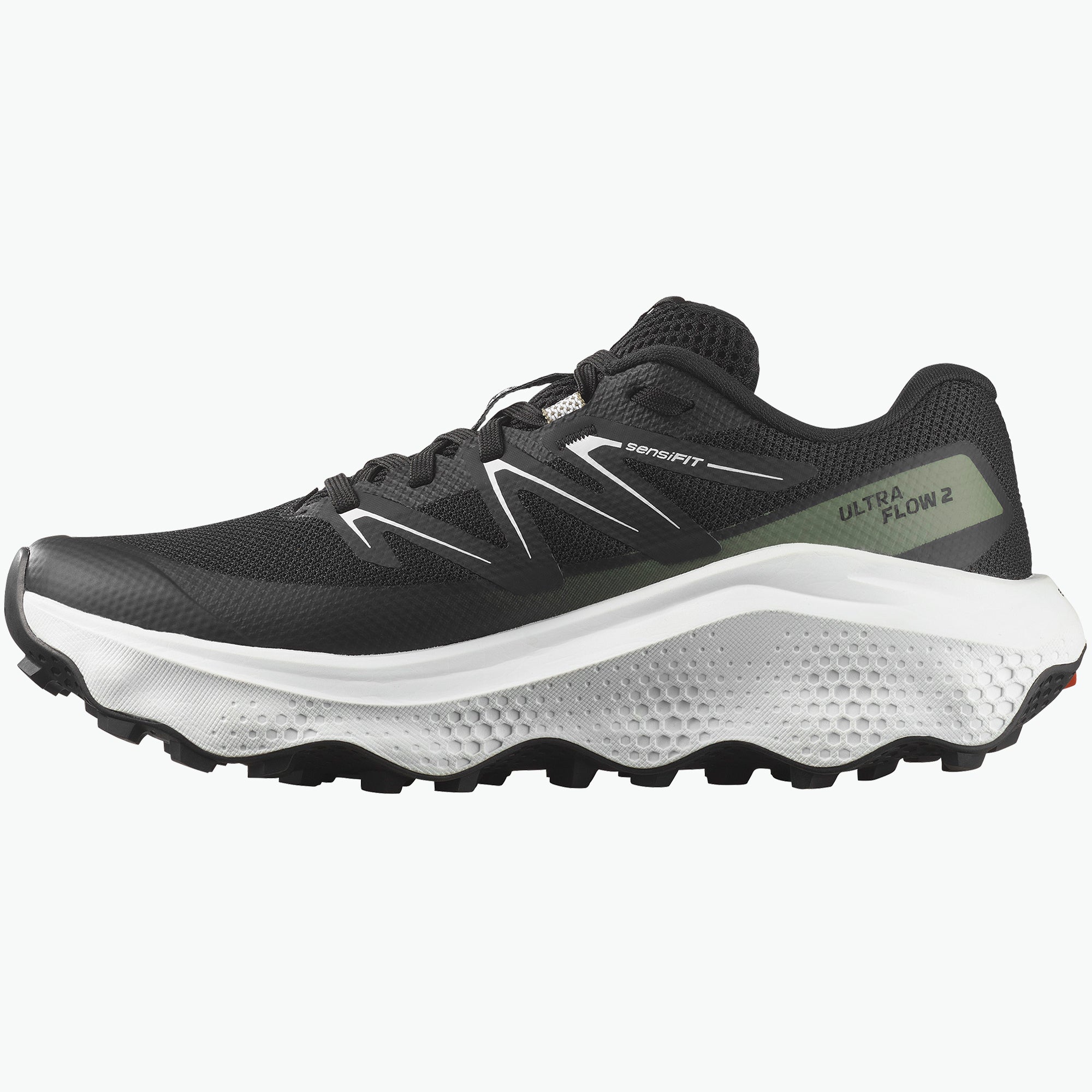 Black/White/Agave Green