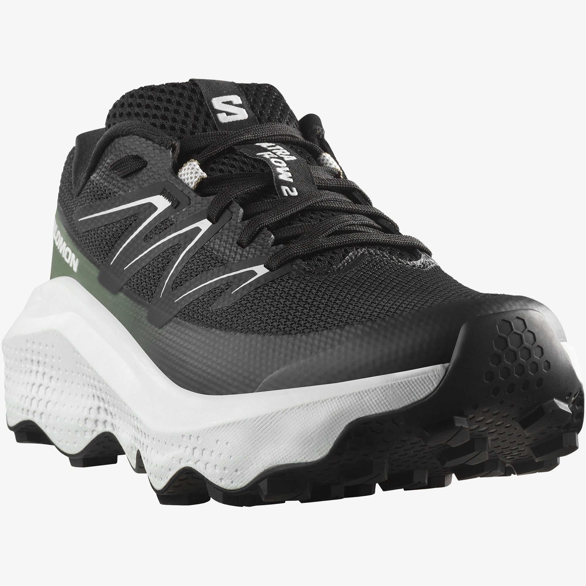 Black/White/Agave Green