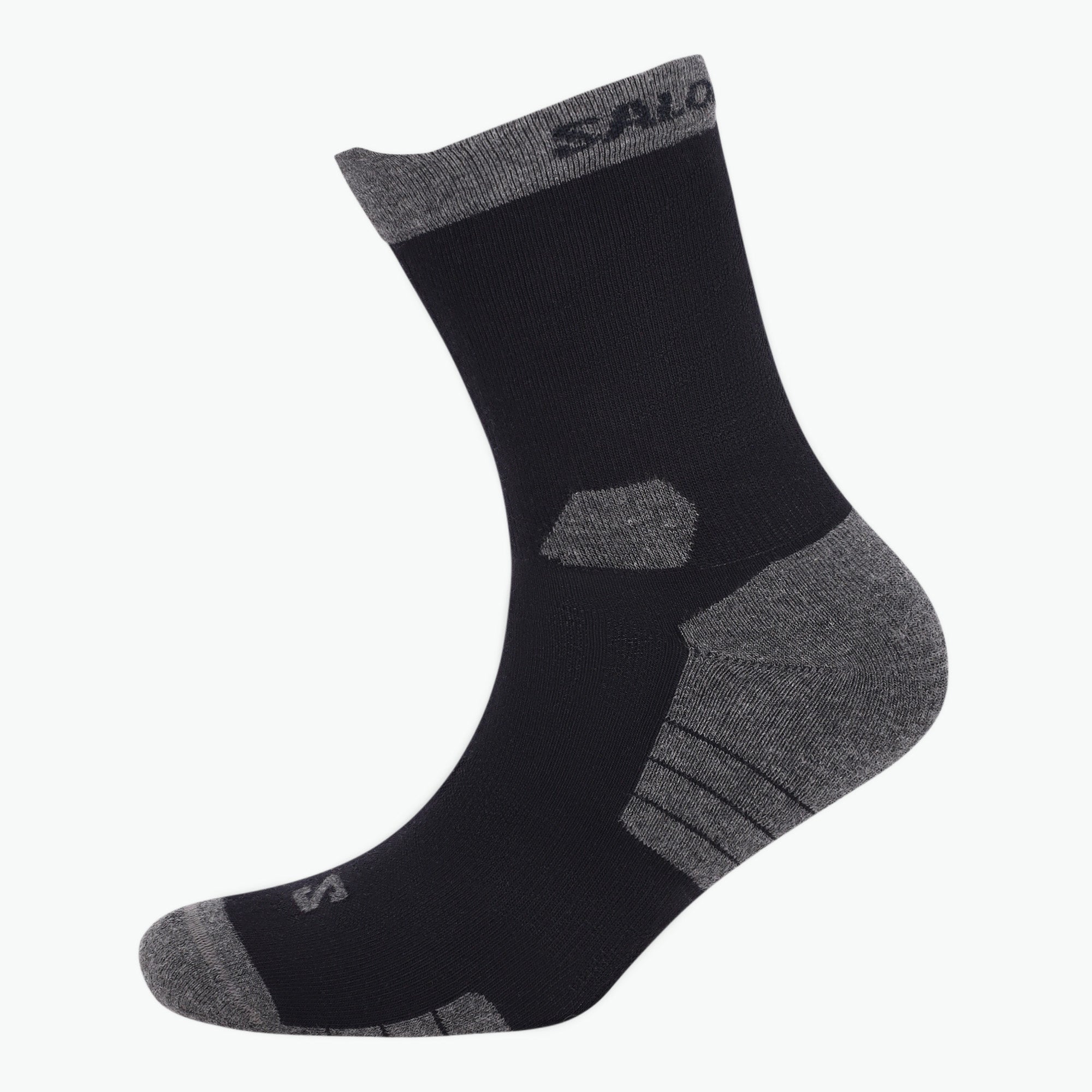 AERO CREW SOCK BLACK/ CASTLE ROCK