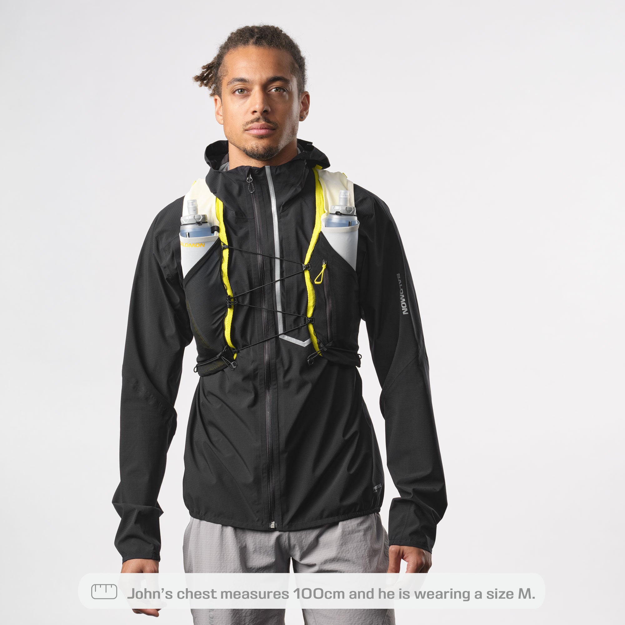 Salomon Sports ADV SKIN 5 accessories, close-up of product showing its sleek design and functional features.