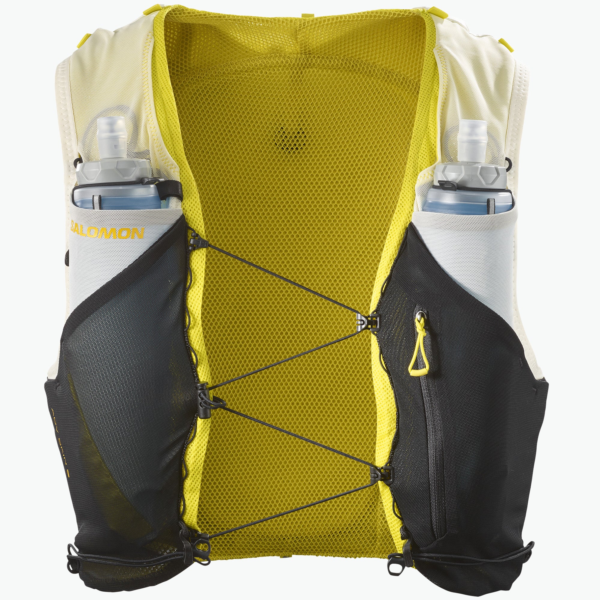 Salomon Sports ADV SKIN 5 accessories, lightweight running vest with multiple pockets and adjustable straps, designed for outdoor activities.