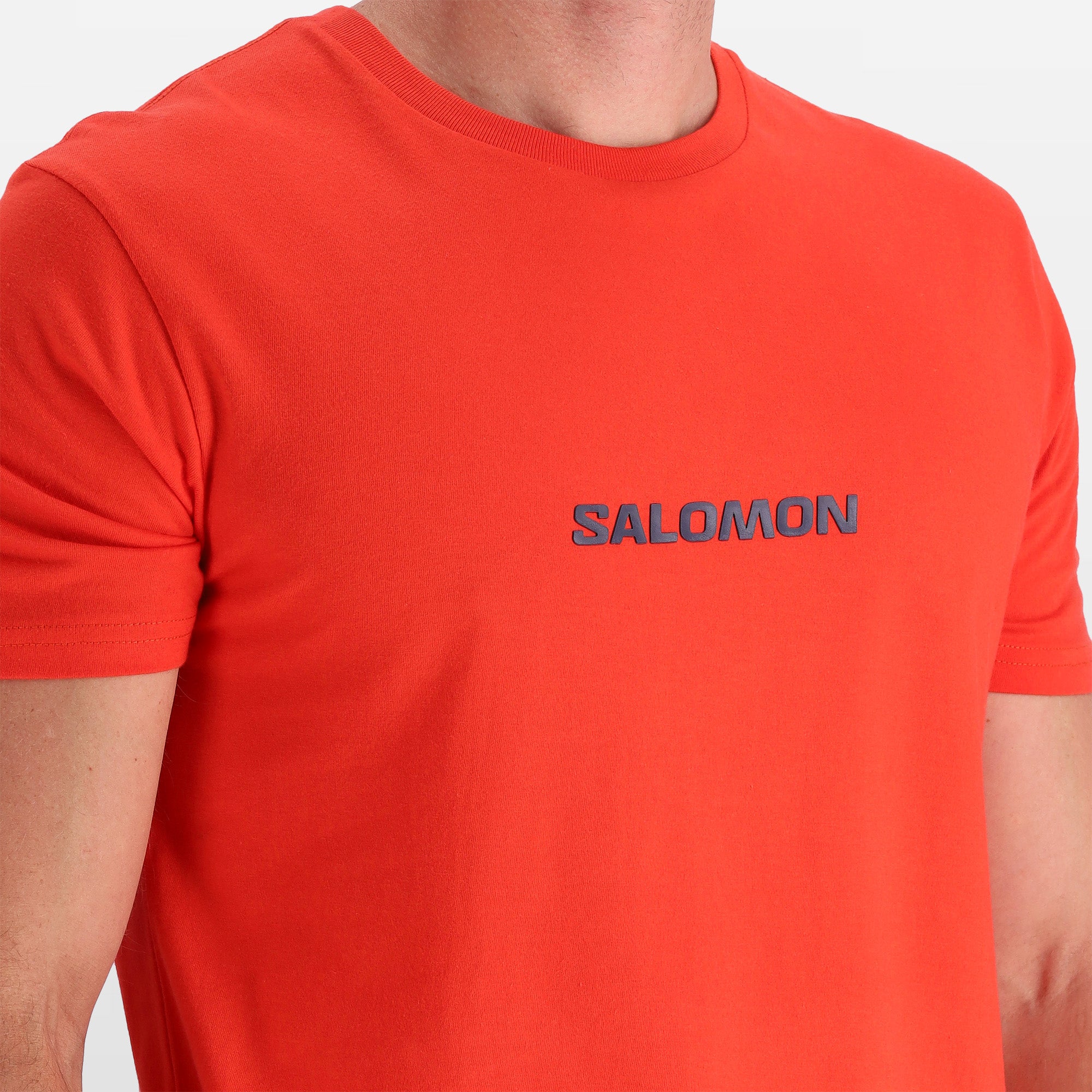 MID LOGO SS TEE M FIERY RED