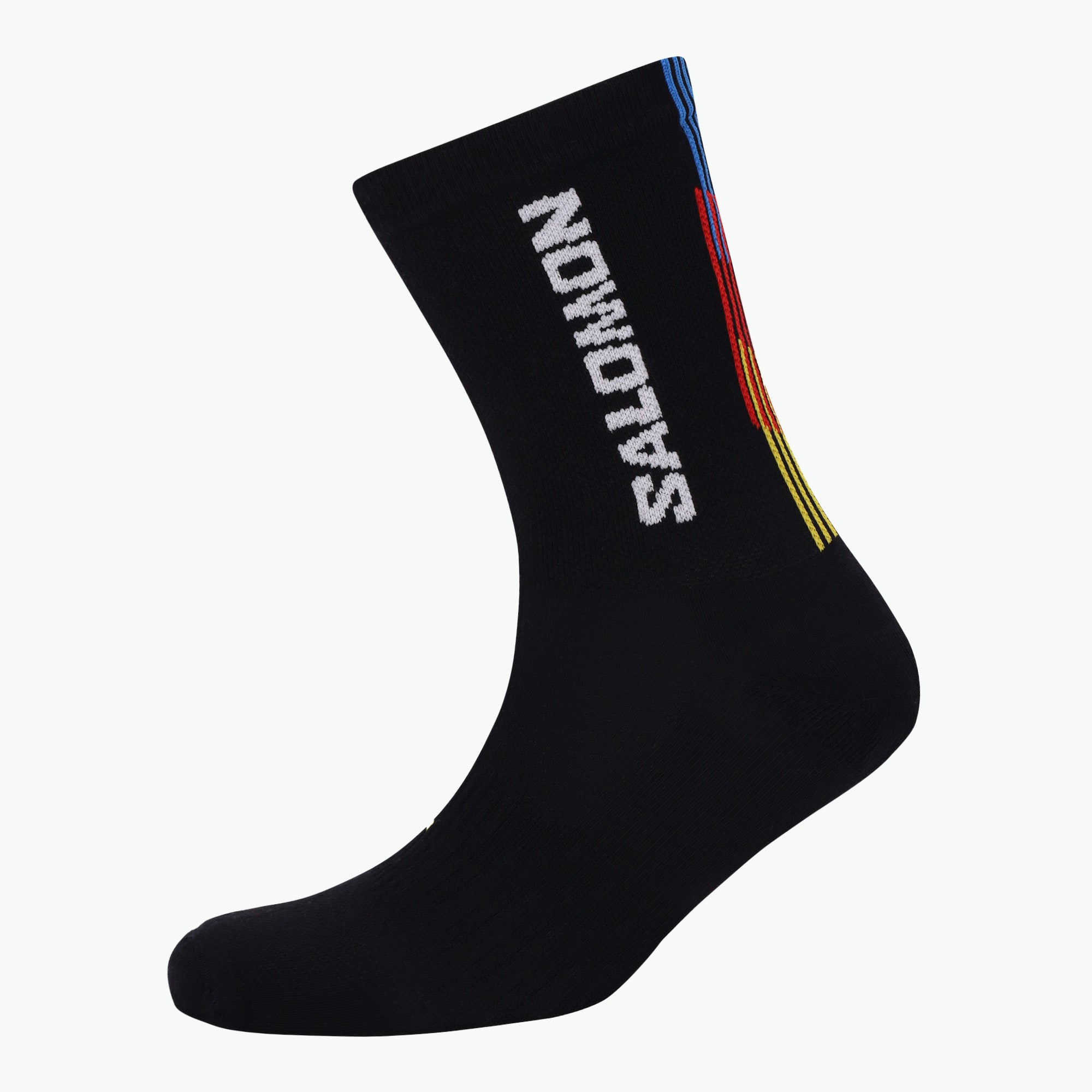 PULSE RACE FLAG CREW SOCK BLACK