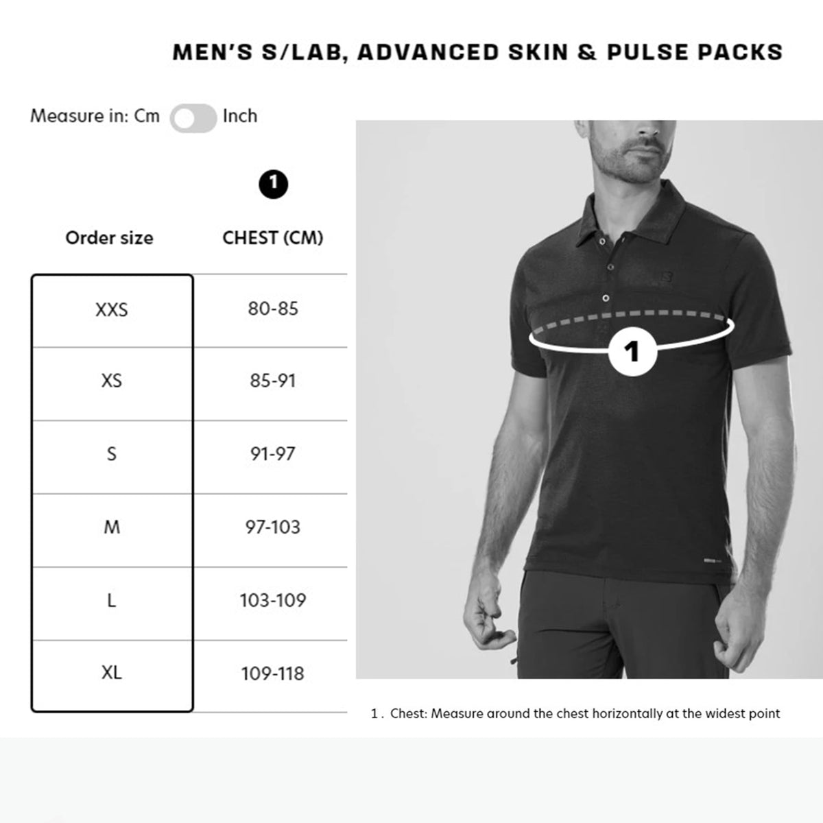 Salomon Sports ADV SKIN 5 accessories for men, showing a close-up of the sleek, black technical gear with adjustable straps.