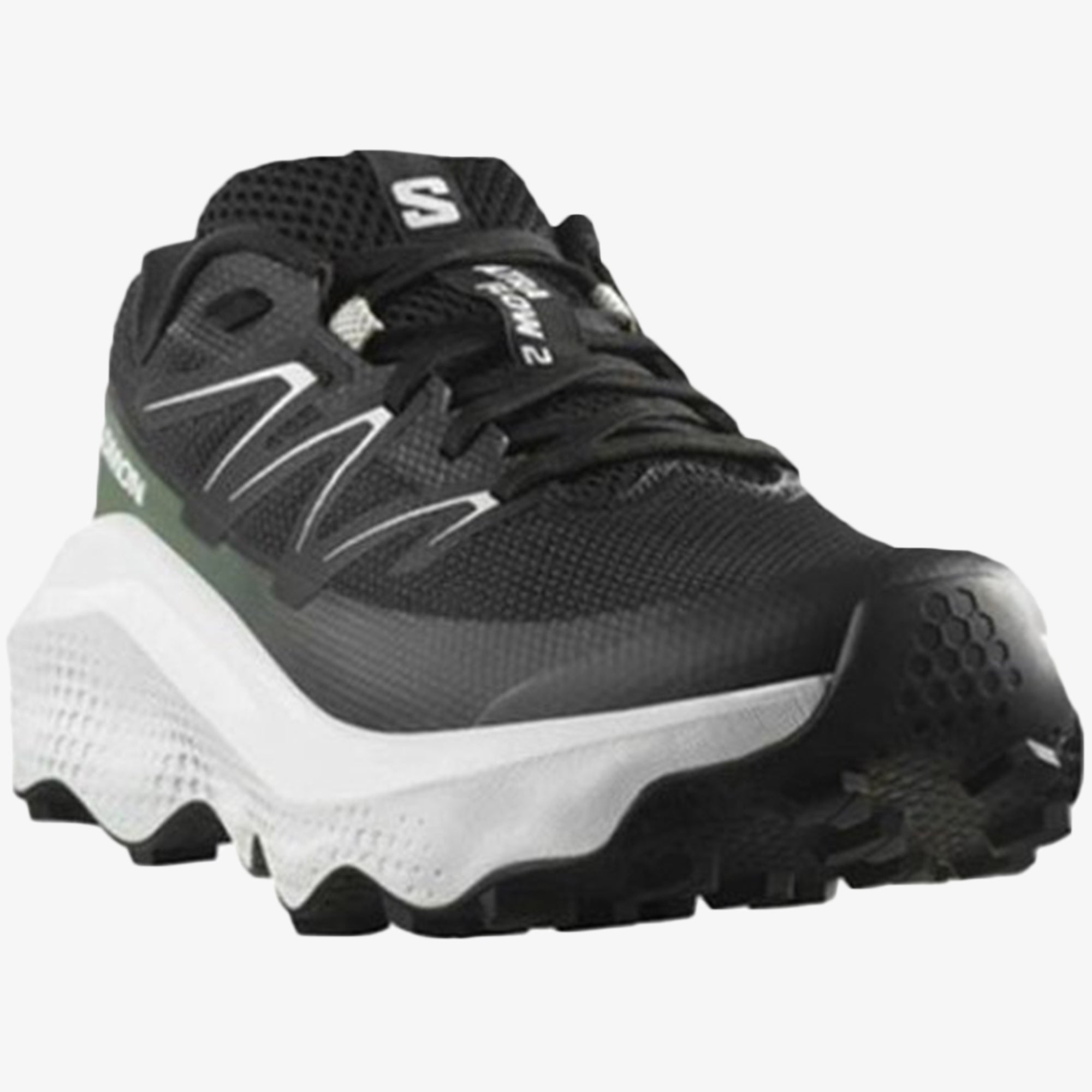 Black/White/Agave Green