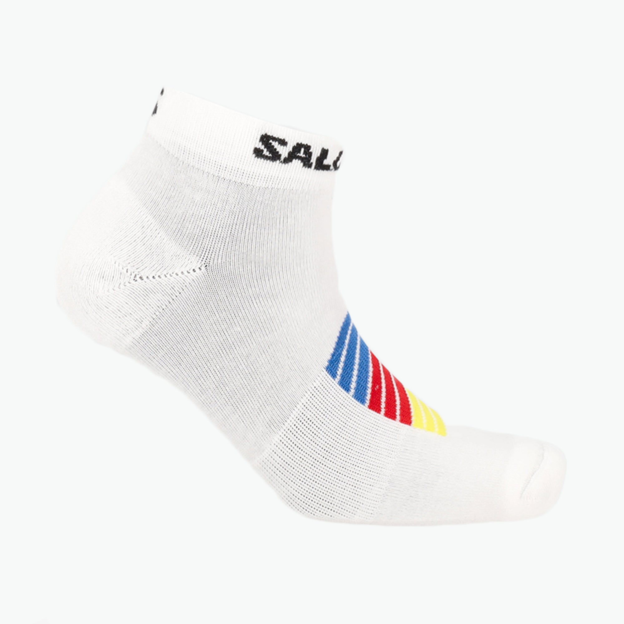 White Salomon Sports Sense Pro Race accessories featuring sleek design and functional details for athletic performance.