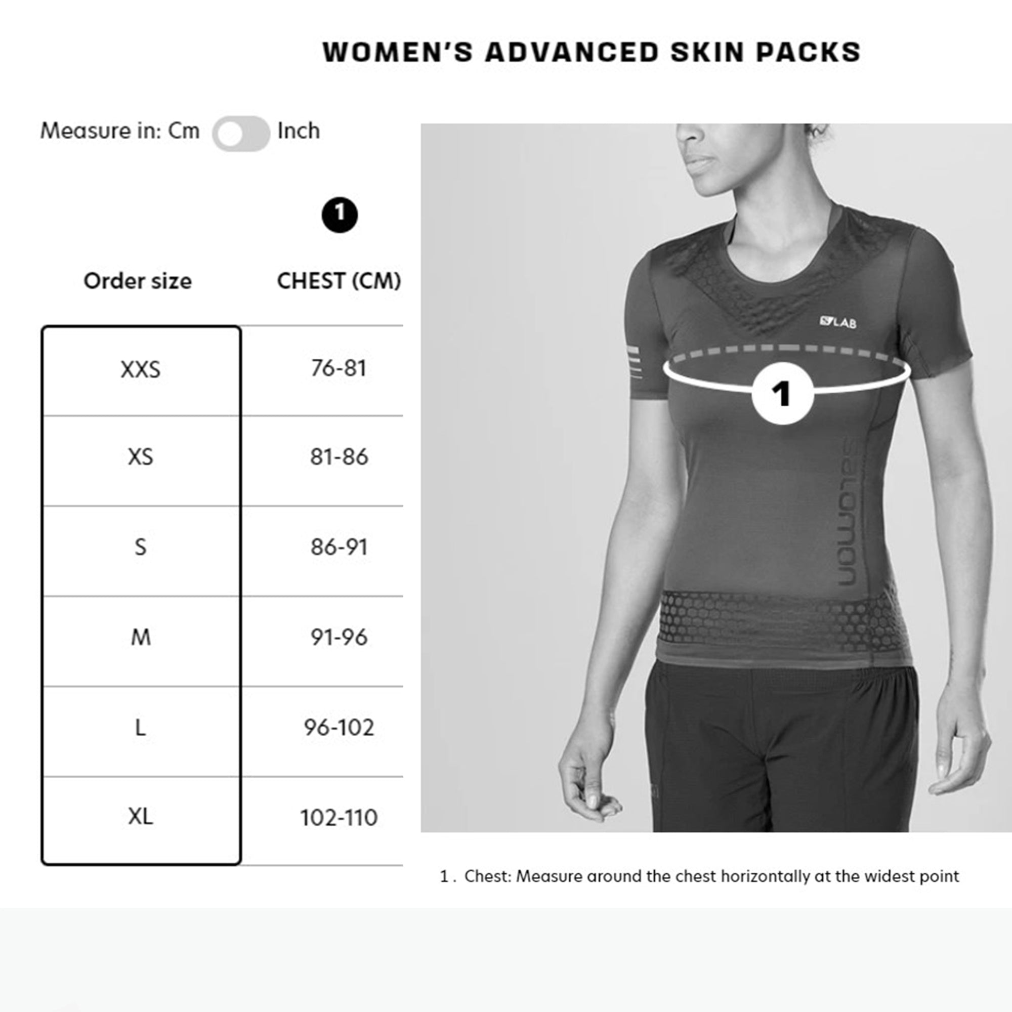 Salomon Sports ADV SKIN 5 accessories for women, showing detailed view of the lightweight, functional design and materials.