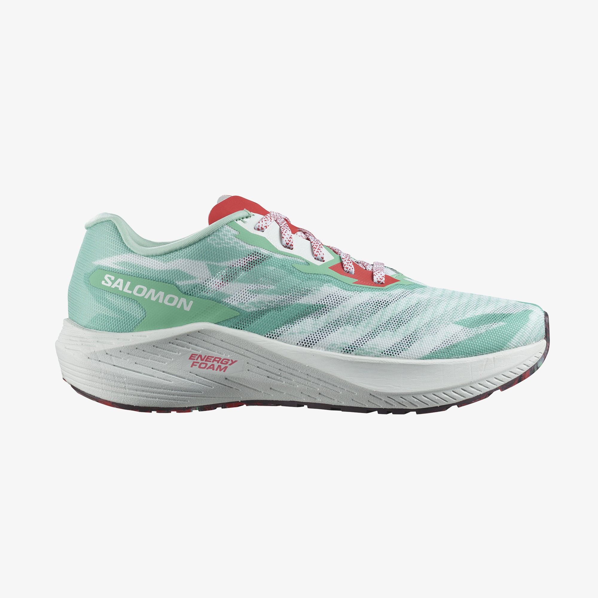 Salomon Sports Aero Volt footwear showing lightweight design and stylish athletic shoes with breathable material.