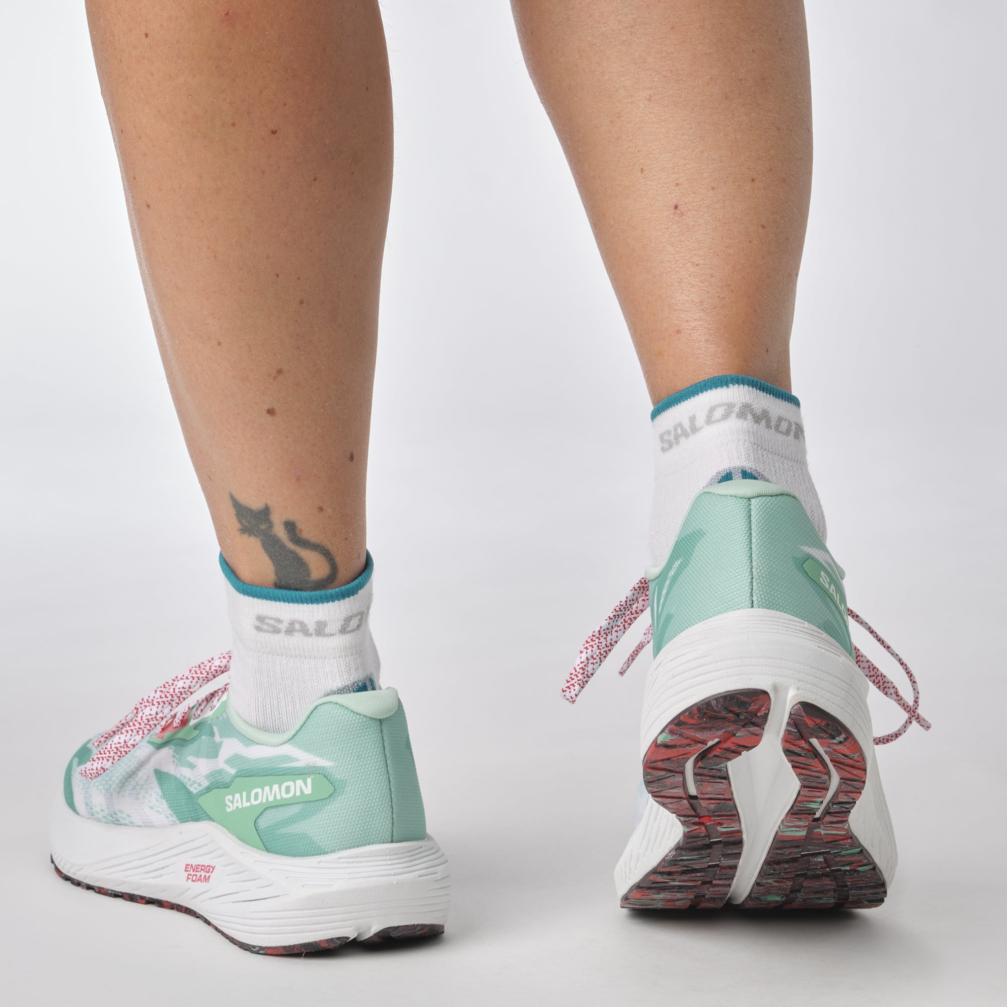 Salomon Sports Aero Volt footwear showing a sleek, lightweight athletic shoe with breathable mesh upper and sporty design.