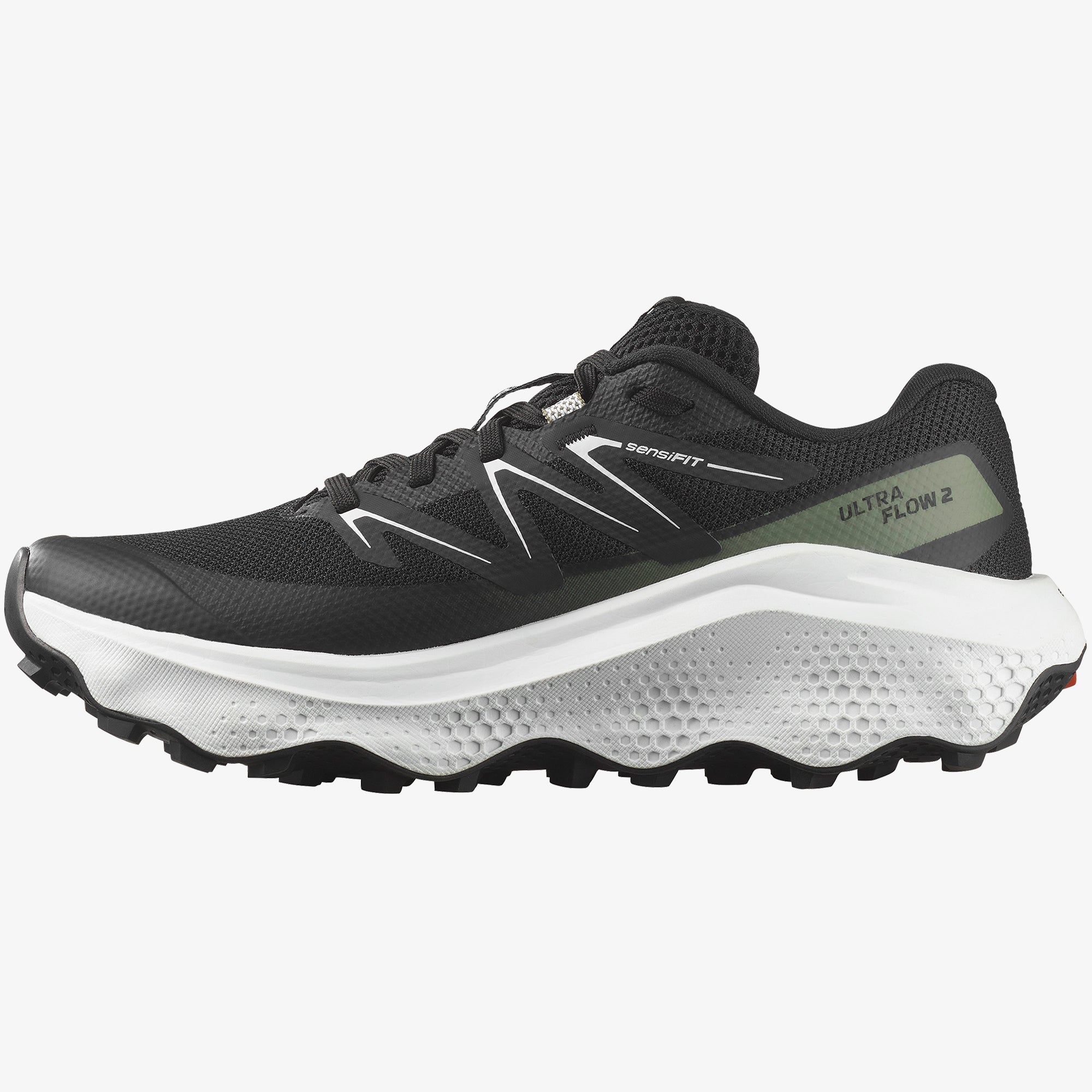 Black/White/Agave Green