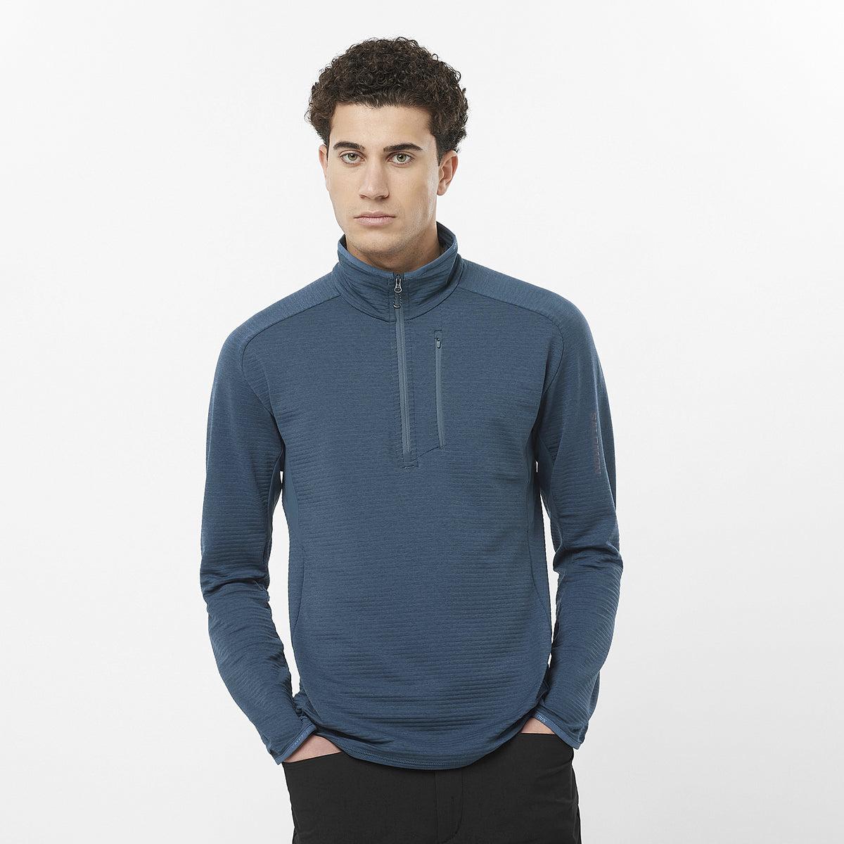 SALOMON ライトブルー ハーフジップジャケット Salomon Sense Aero Hybrid Half-Zip Hoodie - Men's | REI Co-op