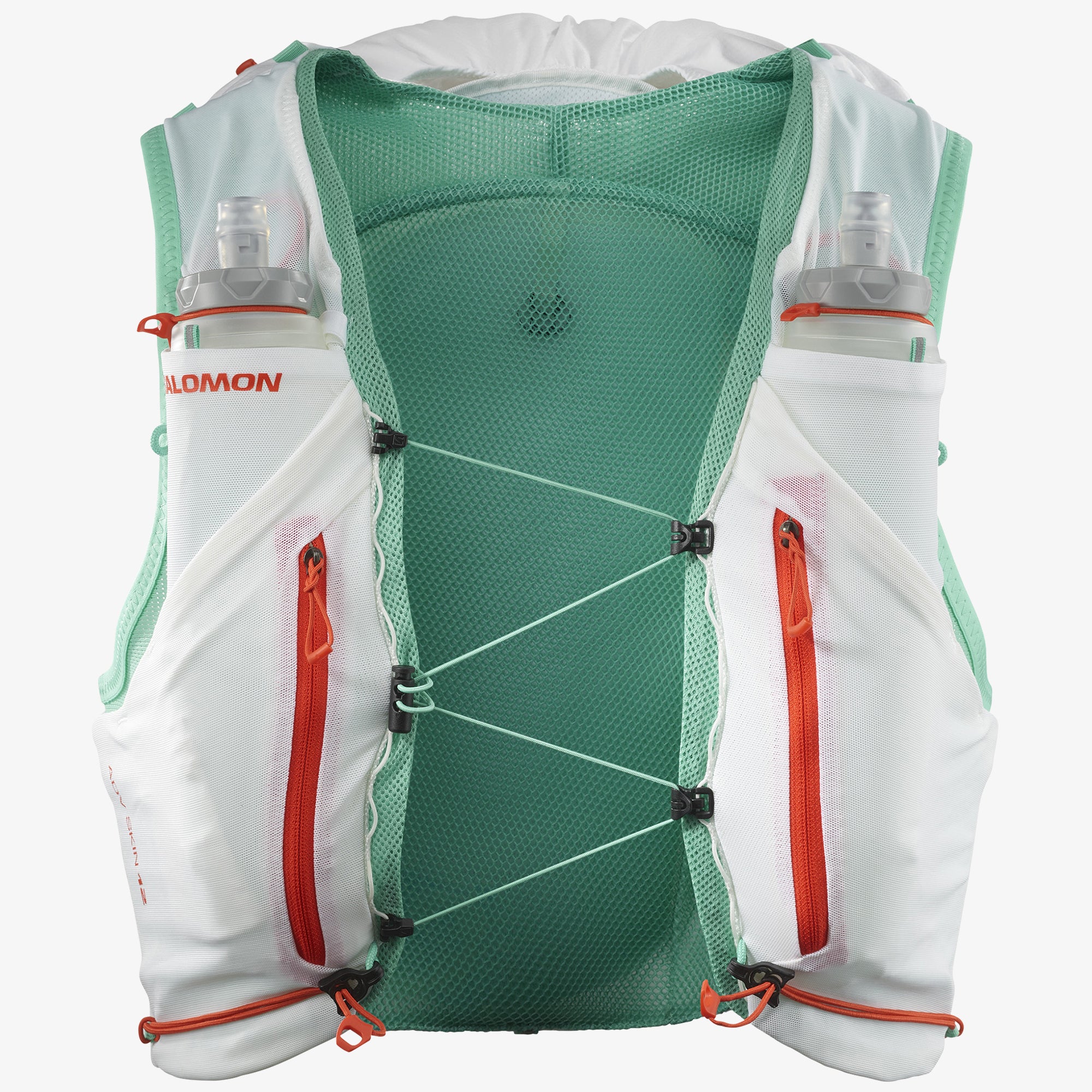 Salomon Adv Skin 12 Running Vest M white electric Green