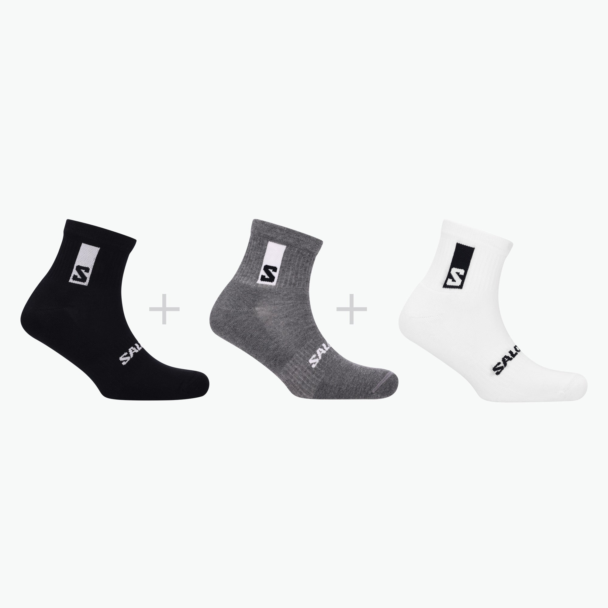 WHITE/DEEP BLACK/GREY MELANGE