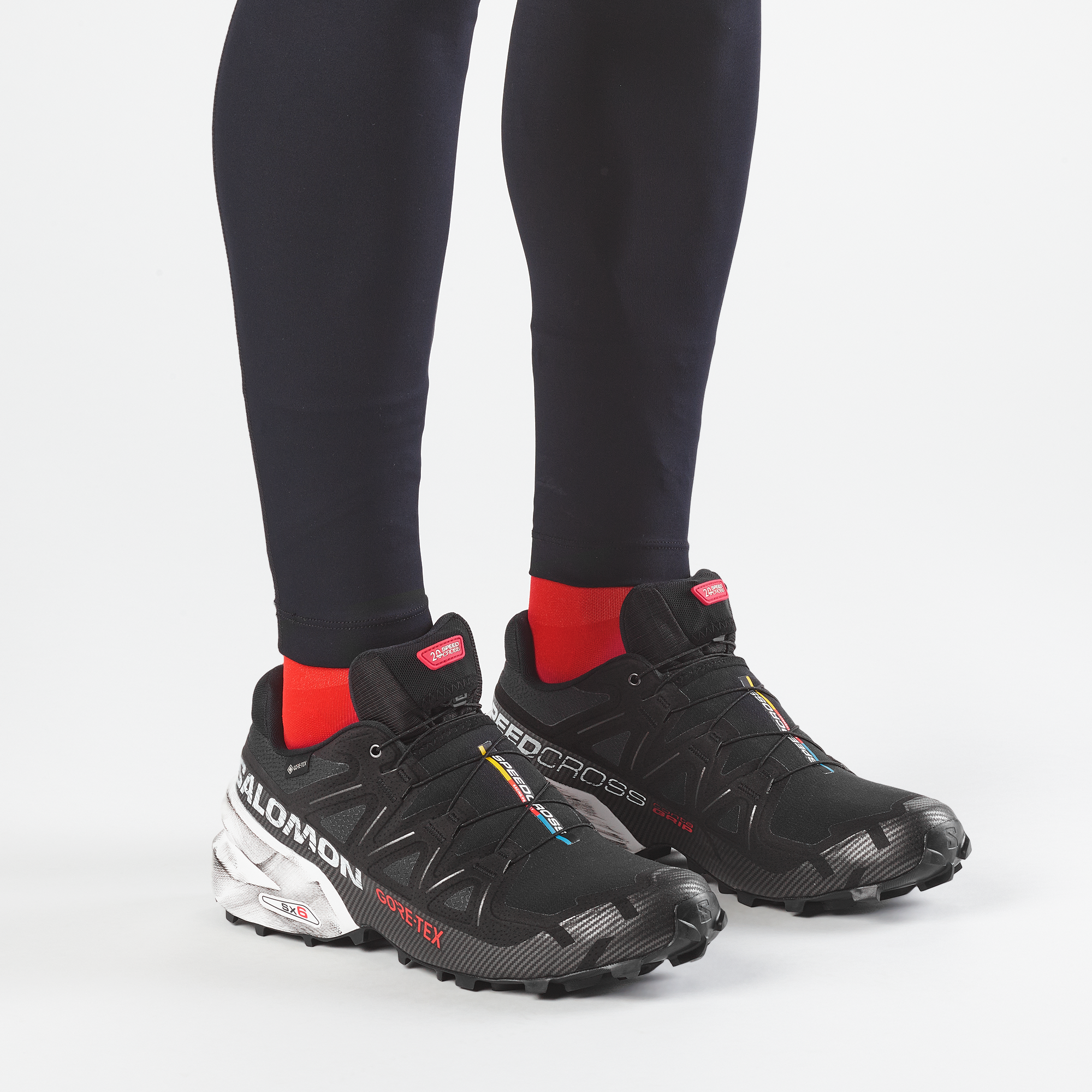 Black/White/Fiery Red