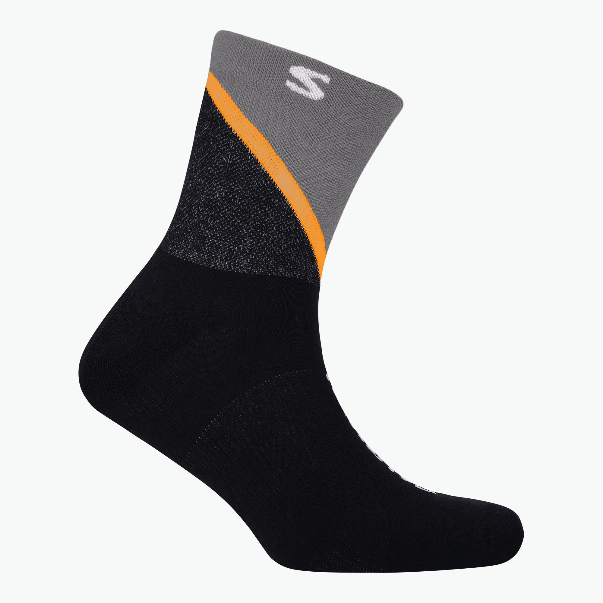 PULSE CREW SOCK BLACK/SAFARI
