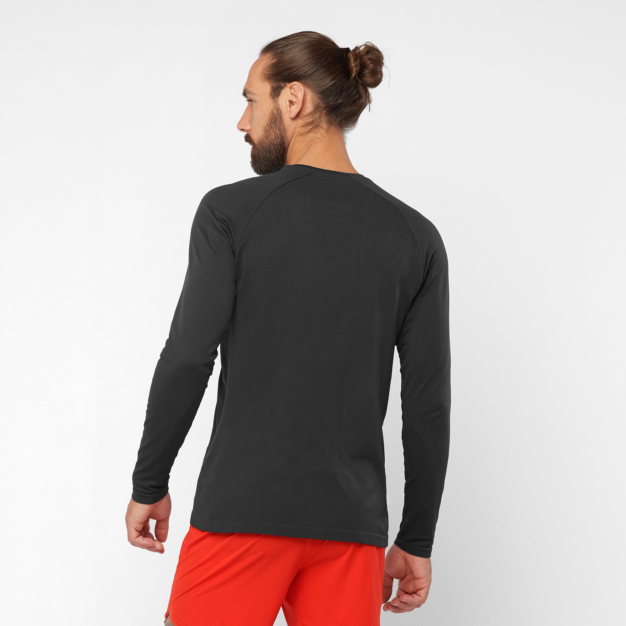 Man compression T-Shirt long sleeve Skins Bio A200 Black 